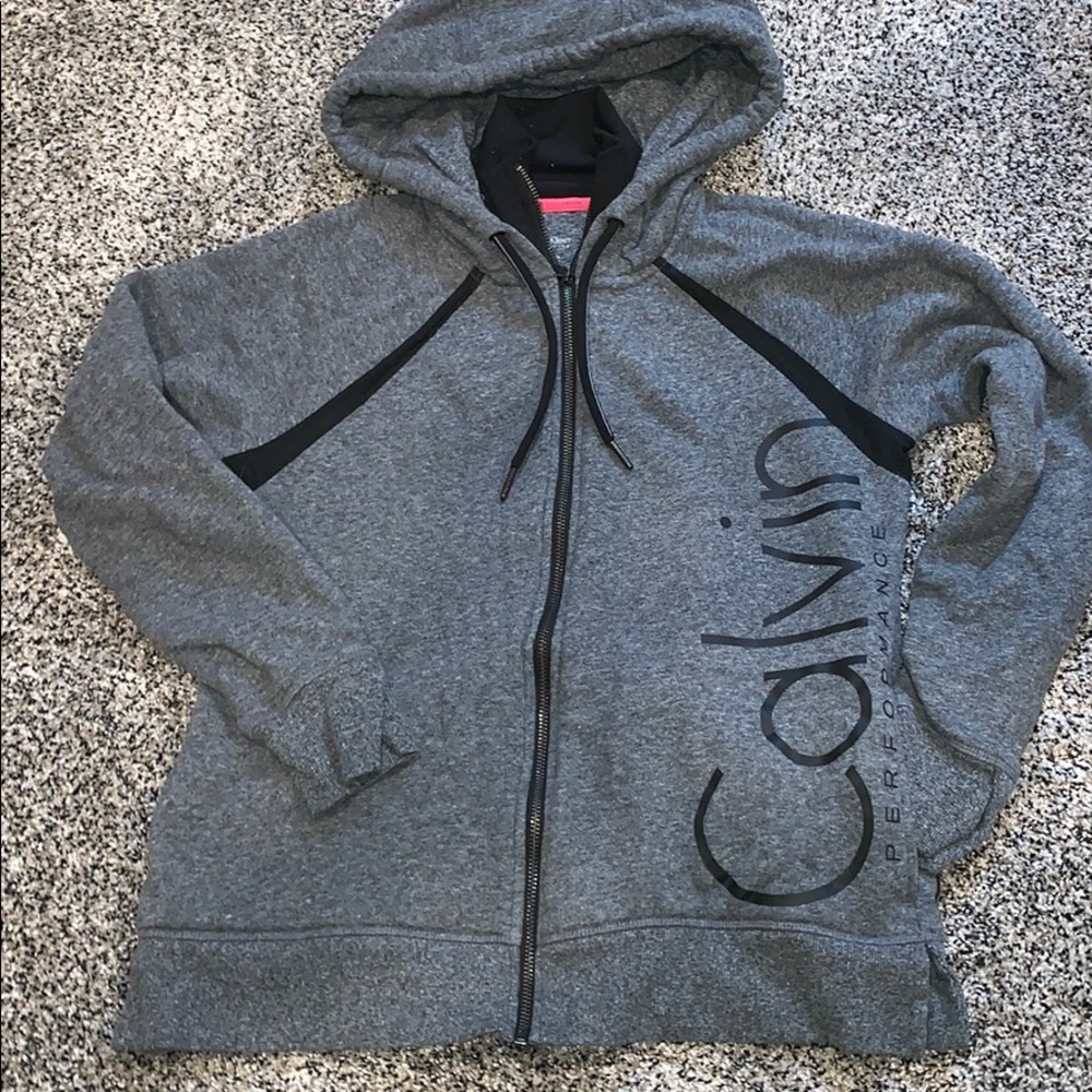 Like New hardly worn, Calvin Klein warm up hoodie